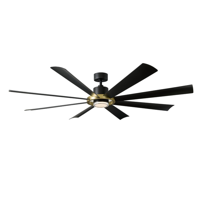 Aura 72" Ceiling Fan in Soft Brass & Matte Black - Lamps Expo