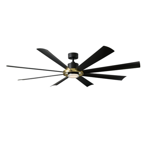 Aura 72" Ceiling Fan in Soft Brass/Matte Black