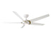 Lucid 62" Ceiling Fan in Soft Brass Arms & Matte White - Lamps Expo
