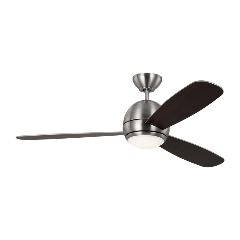 Orbis 52" LED Ceiling Fan in Brushed Steel