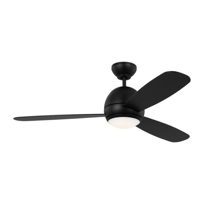 Orbis 52" LED Ceiling Fan in Midnight Black