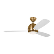 Orbis 52" LED Ceiling Fan in Satin Brass