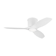 Titus 44" LED Hugger Ceiling Fan in Matte White