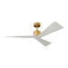 Adler 52" Ceiling Fan in Burnished Brass