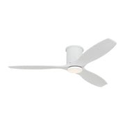 Collins 52" LED Hugger Ceiling Fan in Matte White