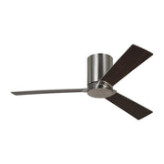 Rozzen 44" Hugger Ceiling Fan in Brushed Steel
