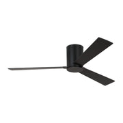 Rozzen 52" Hugger Ceiling Fan in Midnight Black