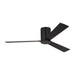 Rozzen Hugger 52" Ceiling Fan in Midnight Black