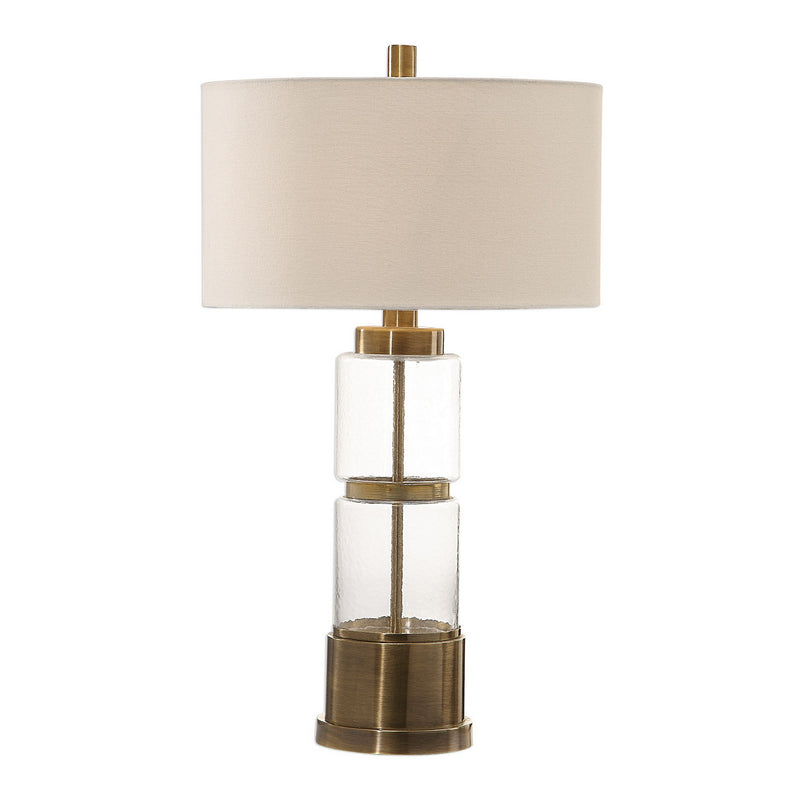 Uttermost's Vaiga Glass Column Lamp - Lamps Expo