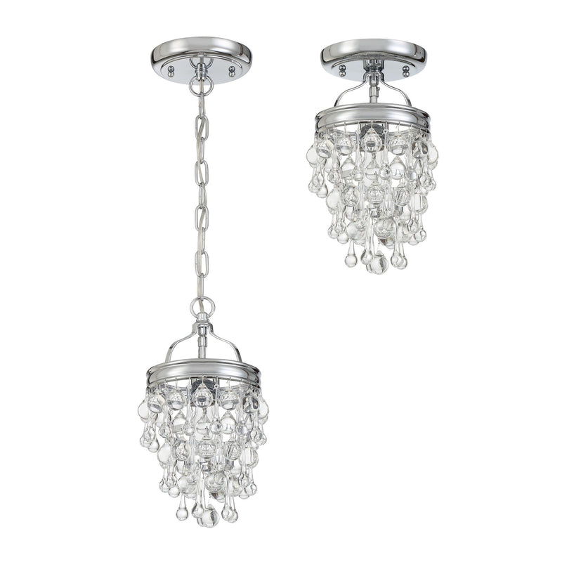 Calypso 1 Light 7.25" Pendant in Polished Chrome