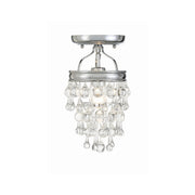 Calypso 1 Light 7.25" Semi Flush Mount in Polished Chrome
