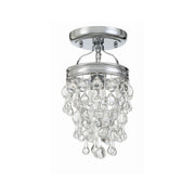 Calypso 1 Light 7.25" Semi Flush Mount in Polished Chrome