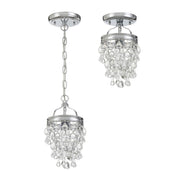 Calypso 1 Light 7.25" Semi Flush Mount in Polished Chrome