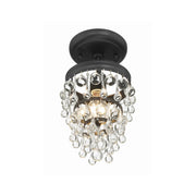 Calypso 1 Light 7.25" Semi Flush Mount in Matte Black