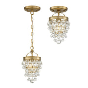 Calypso 1 Light 7.25" Pendant in Vibrant Gold