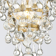 Calypso 1 Light 7.25" Semi Flush Mount in Vibrant Gold
