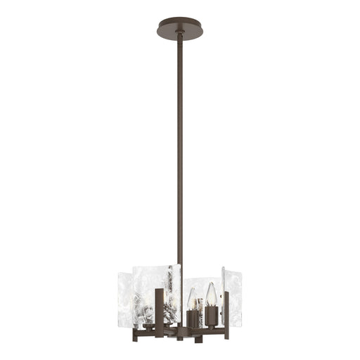 Arc 4-Light 13.5" Convertible Chandelier in Bronze