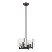 Arc 4-Light 13.5" Convertible Chandelier in Oil Rubbed Bronze