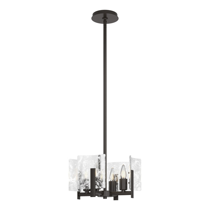 Arc 4-Light 13.5" Convertible Chandelier in Oil Rubbed Bronze