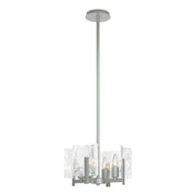Arc 4-Light 13.5" Convertible Chandelier in Vintage Platinum