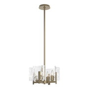 Arc 4-Light 13.5" Convertible Chandelier in Soft Gold