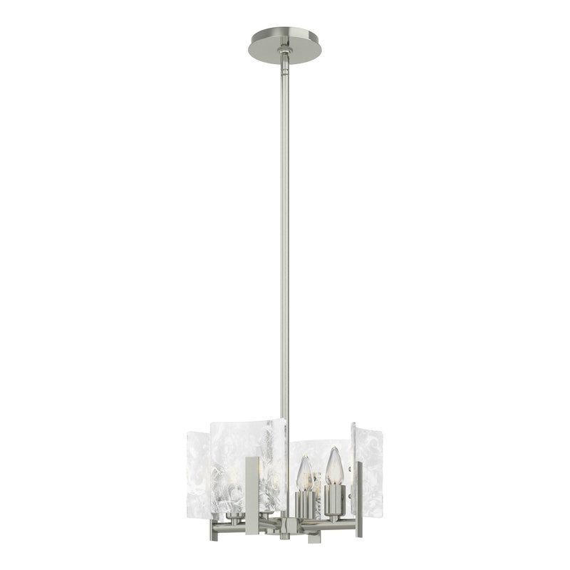 Arc 4-Light 13.5" Convertible Chandelier in Sterling