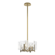 Arc 4-Light 13.5" Convertible Chandelier in Modern Brass
