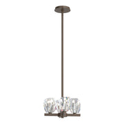 Gatsby 4-Light 11.6" Mini Chandelier in Bronze
