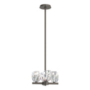 Gatsby 4-Light 11.6" Mini Chandelier in Dark Smoke