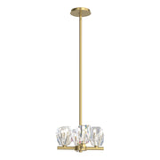 Gatsby 4-Light 11.6" Mini Chandelier in Modern Brass
