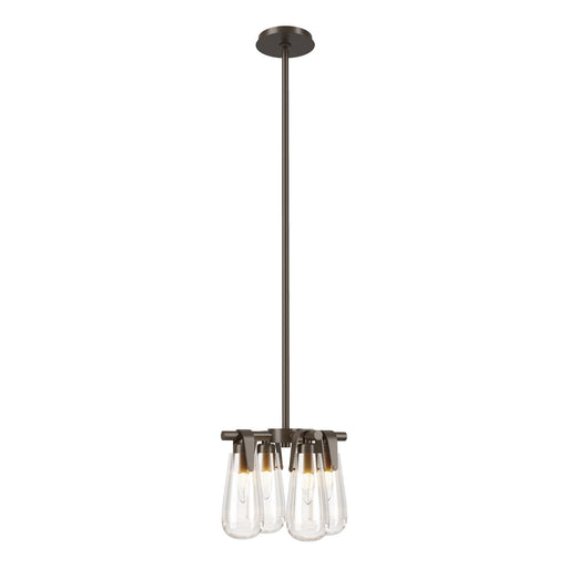 Eos 4-Light 12" Mini Chandelier in Bronze