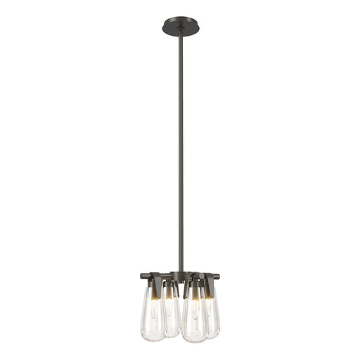 Eos 4-Light 12" Mini Chandelier in Dark Smoke