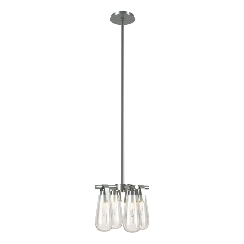 Eos 4-Light 12" Mini Chandelier in Vintage Platinum