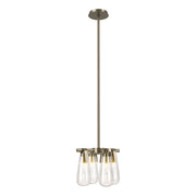 Eos 4-Light 12" Mini Chandelier in Soft Gold