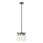 Eos 4-Light 12" Mini Chandelier in Sterling
