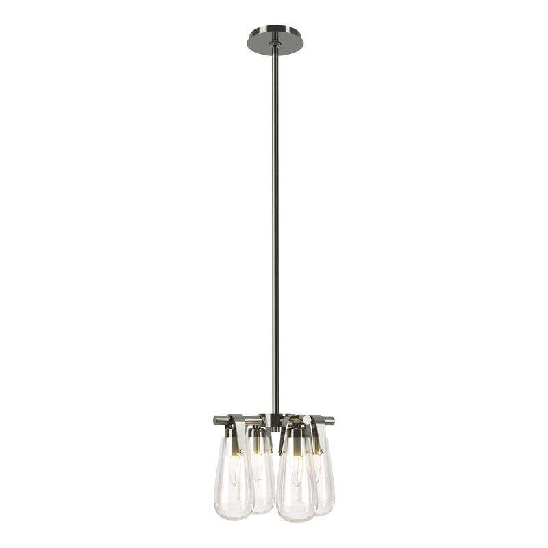 Eos 4-Light 12" Mini Chandelier in Sterling