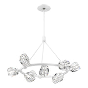 Gatsby Ring 9-Light 31.7" Chandelier in White