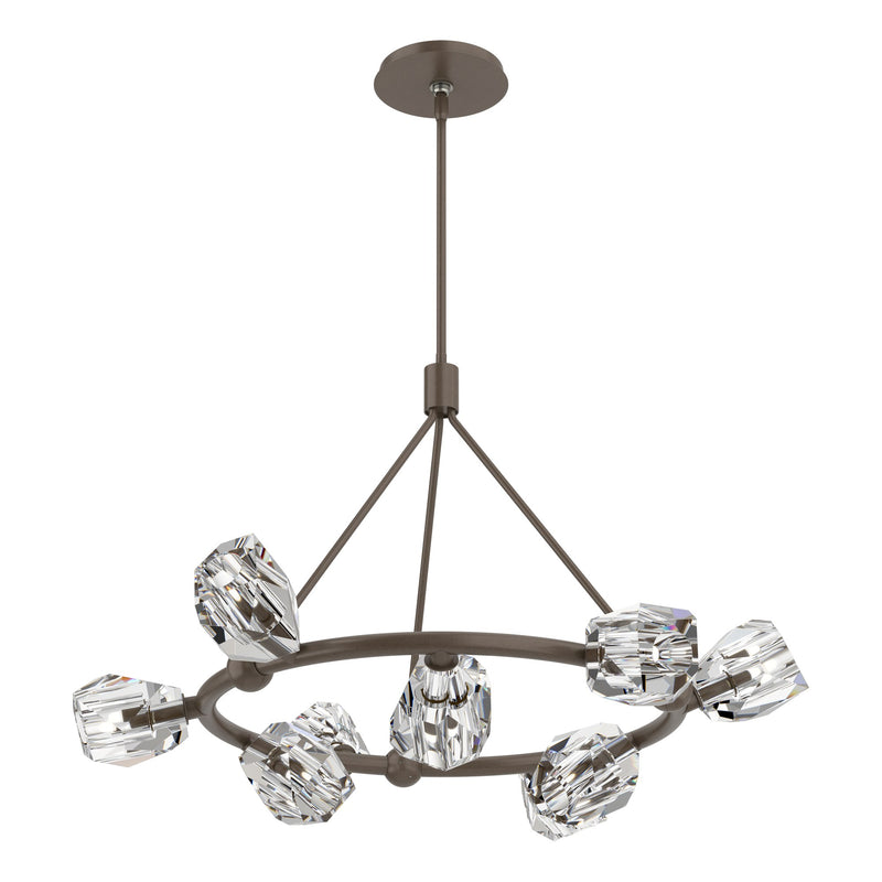 Gatsby Ring 9-Light 31.7" Chandelier in Bronze