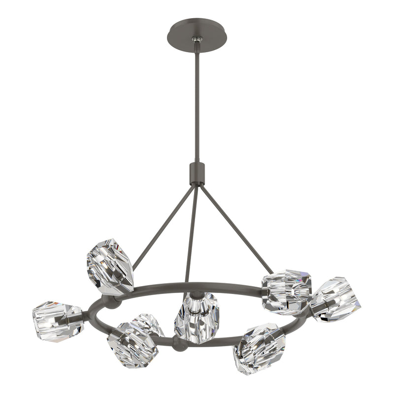 Gatsby Ring 9-Light 31.7" Chandelier in Dark Smoke