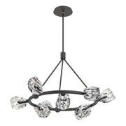 Gatsby Ring 9-Light 31.7" Chandelier in Black