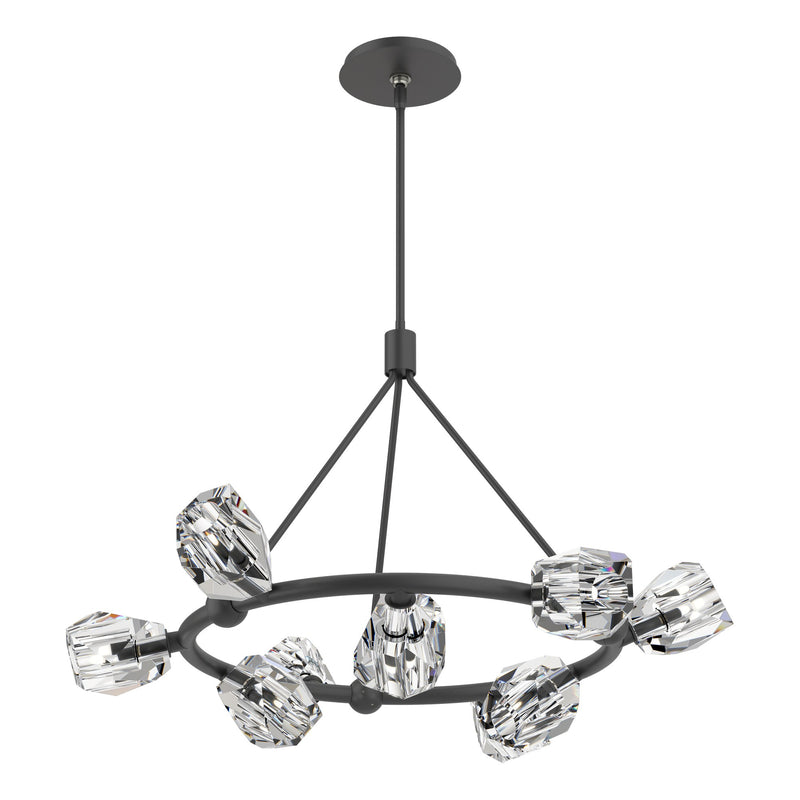 Gatsby Ring 9-Light 31.7" Chandelier in Black