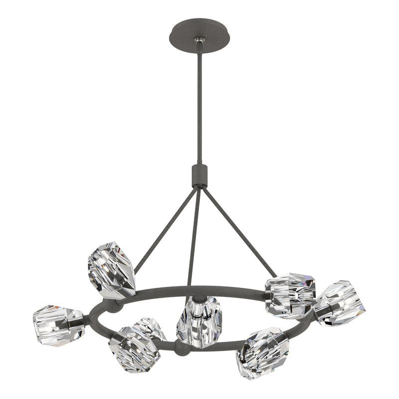 Gatsby Ring 9-Light 31.7" Chandelier in Natural Iron