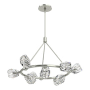 Gatsby Ring 9-Light 31.7" Chandelier in Sterling