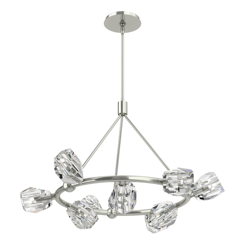 Gatsby Ring 9-Light 31.7" Chandelier in Sterling
