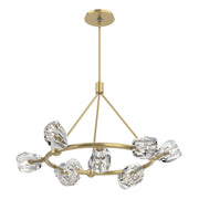 Gatsby Ring 9-Light 31.7" Chandelier in Modern Brass