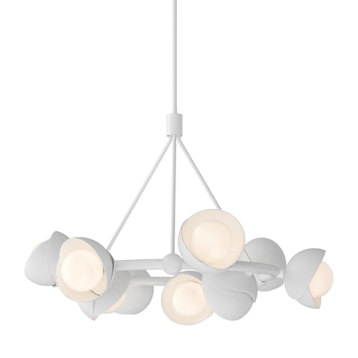 Brooklyn 9-Light 32" Double Shade Ring Chandelier in White