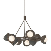 Brooklyn 9-Light 32" Double Shade Ring Chandelier in Bronze