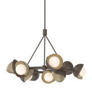 Brooklyn 9-Light 32" Double Shade Ring Chandelier in Bronze