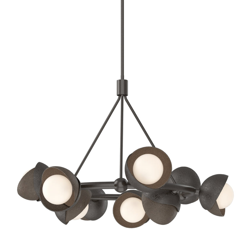 Brooklyn 9-Light 32" Double Shade Ring Chandelier in Oil Rubbed Bronze