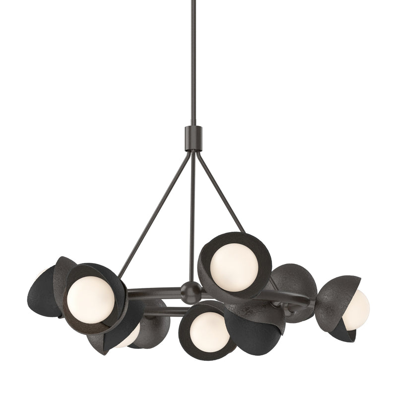 Brooklyn 9-Light 32" Double Shade Ring Chandelier in Oil Rubbed Bronze